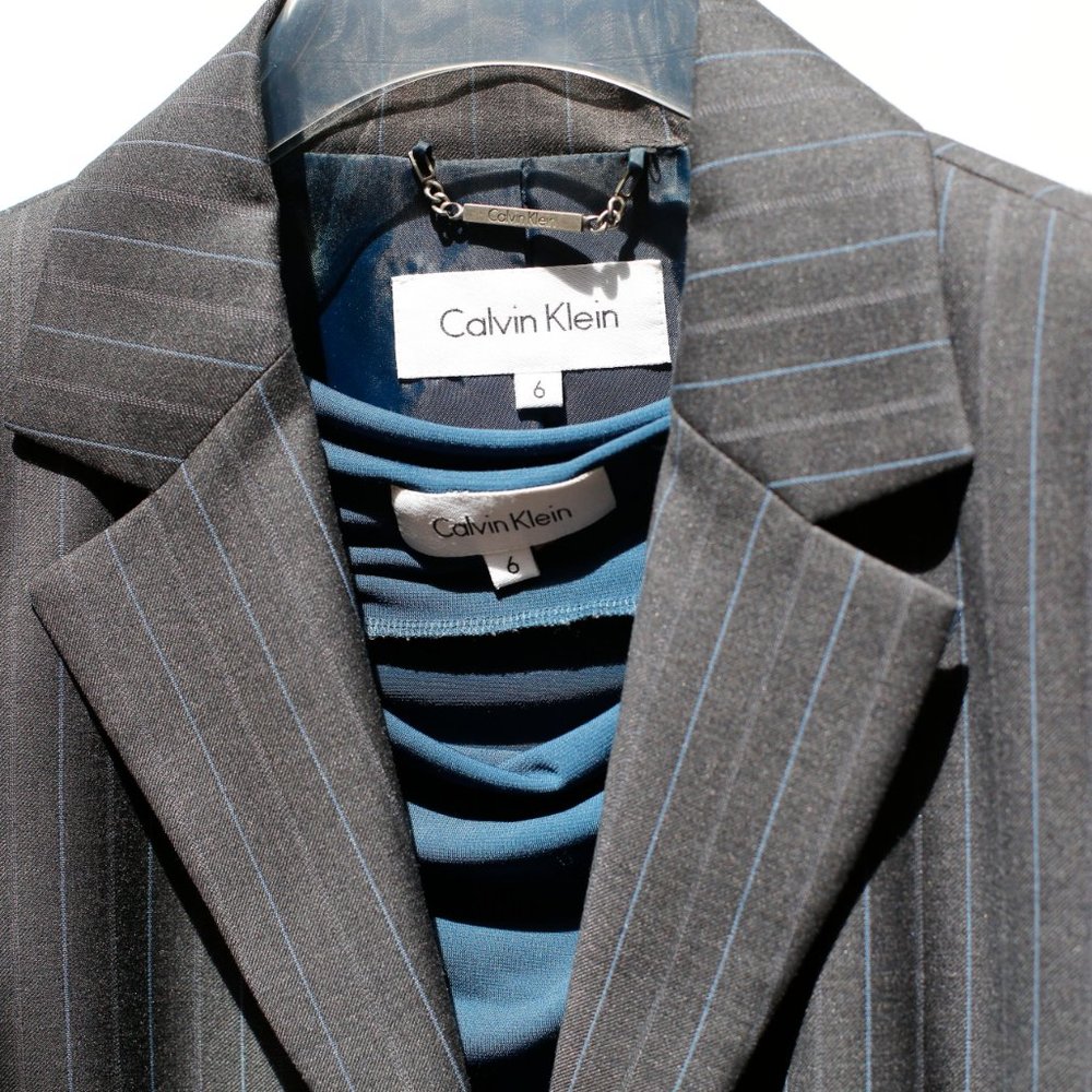 Calvin Klein Women's Suit Teal/Grey